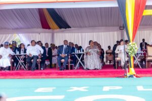 Faure Gnassingbé et Yoweri Museveni lors de leur rencontre diplomatique