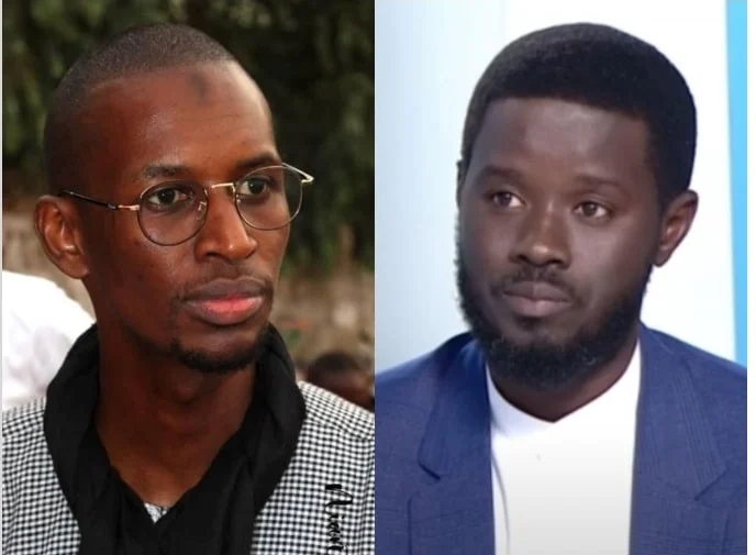 Seydina Oumar Touré et Bassirou Diomaye Faye lors d'un événement sur le dialogue national