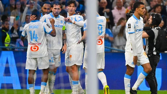 Leonardo Balerdi lors d'un match de l'OM