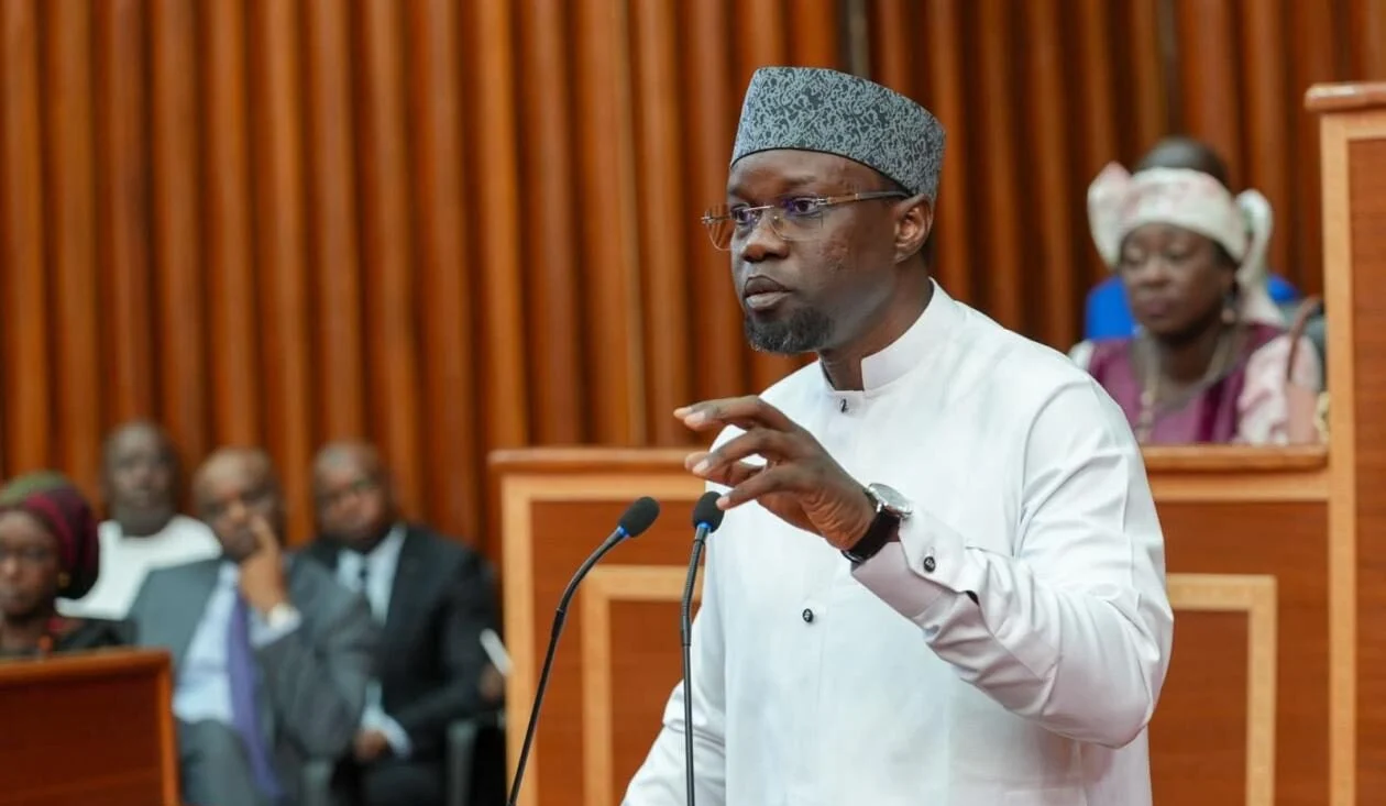 Premier ministre Ousmane Sonko en séance parlementaire