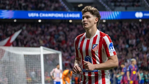 Julian Alvarez, attaquant argentin, lors d'un match