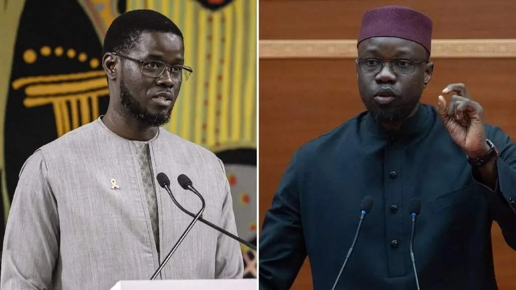 Bassirou Diomaye Faye et Ousmane Sonko lors d’un événement officiel