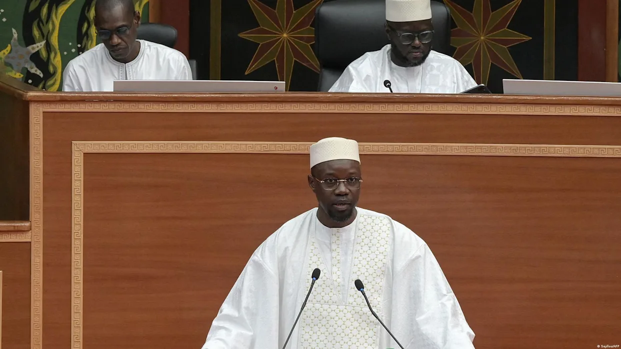 Réunion du parti Pastef-Les Patriotes célébrant l'élection d'Ousmane Sonko à la présidence de l'Assemblée nationale