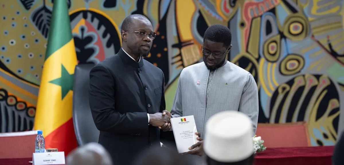 Le président de l'Assemblée nationale sénégalaise Ousmane Sonko lors de son élection