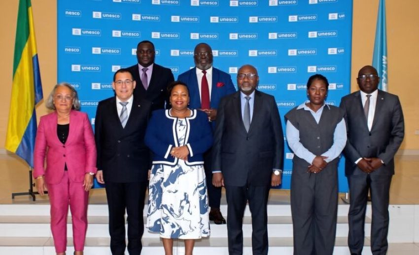 Officiels gabonais lors du lancement de la feuille de route éducative 2026-2030