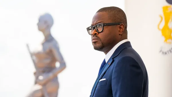 Le président béninois Romuald Wadagni lors de son investiture