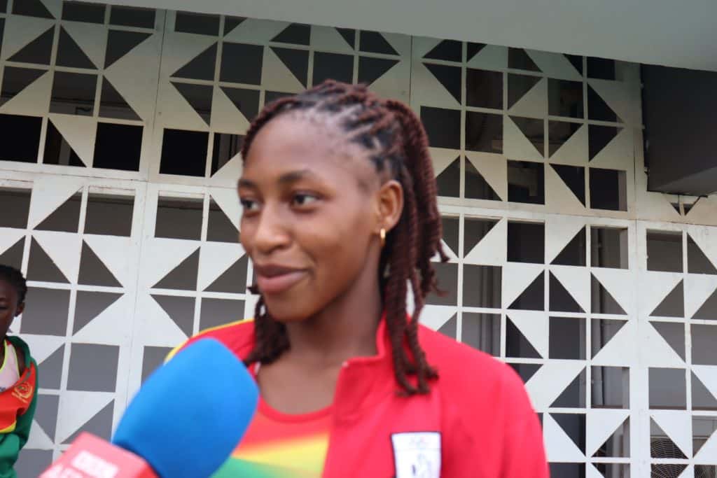 Zalissa Zongo en action lors du triple saut