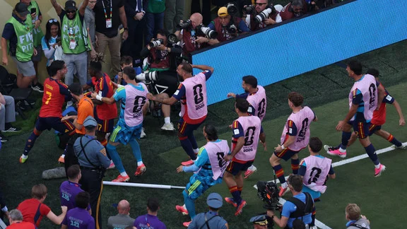 Ferran Torres, héros de la Coupe du monde 2026, sous le maillot de l'Espagne lors de la finale contre l'Argentine
