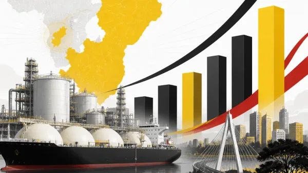 Illustration représentant une croissance économique et une stabilité financière