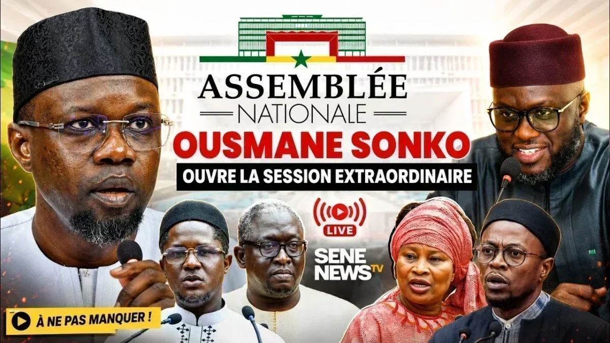 Assemblée nationale sénégalaise lors de la session extraordinaIre