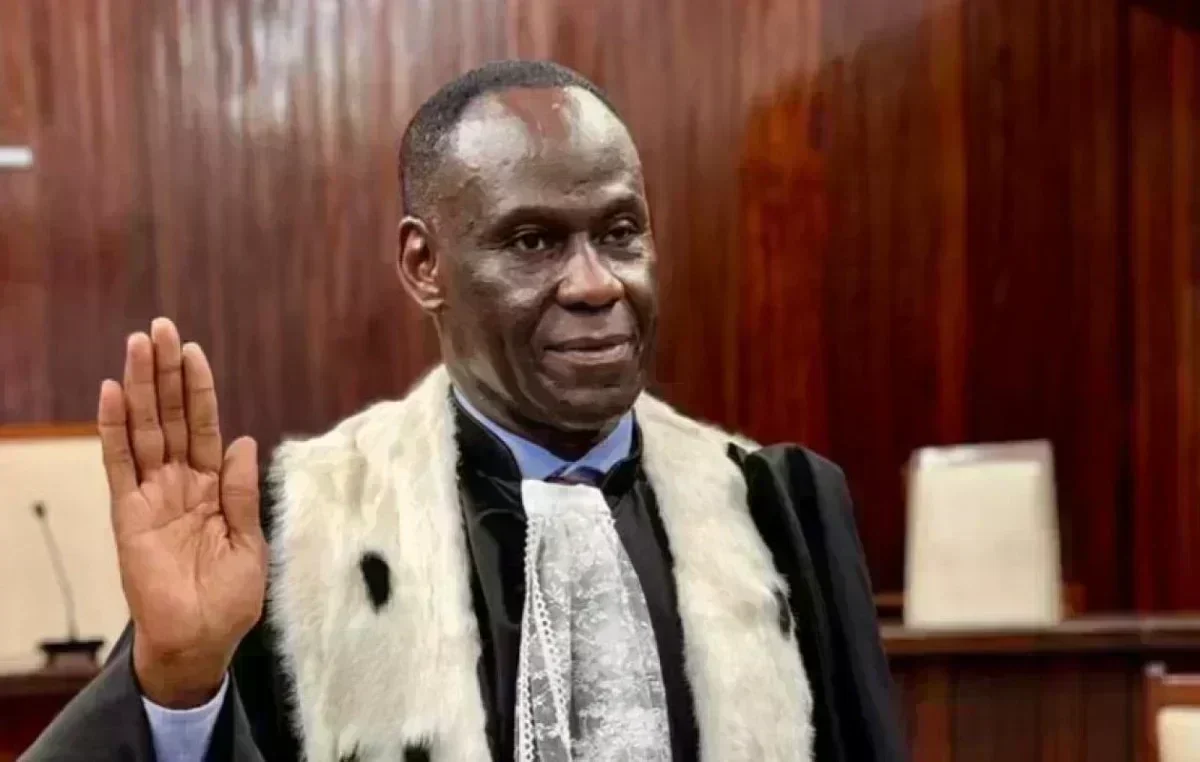 Ousmane Diagne lors de son installation à la présidence du Conseil constitutionnel du Sénégal Ousmane Diagne lors de son installation à la présidence du Conseil constitutionnel du Sénégal